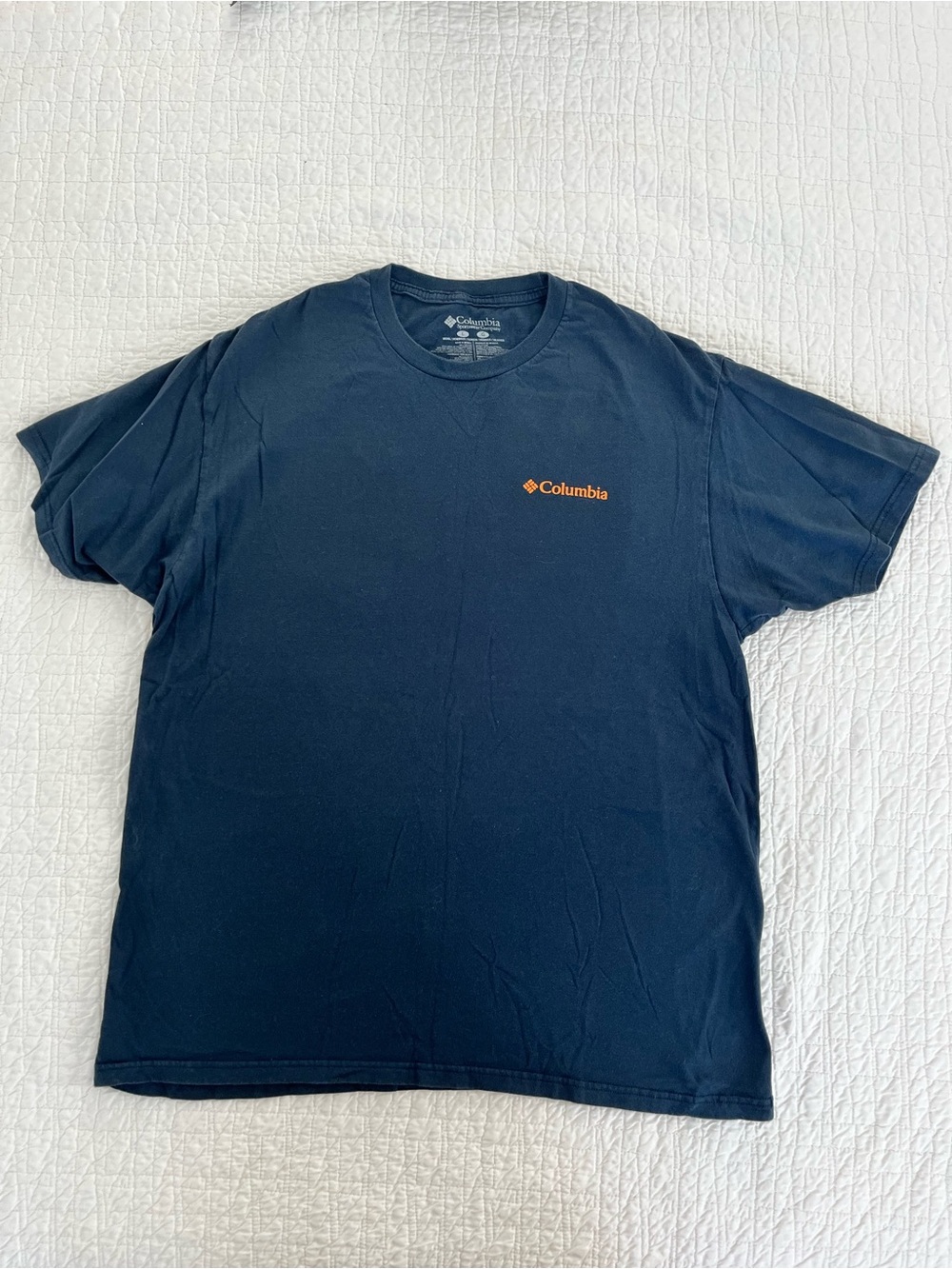 Columbia Men's Navy Short-Sleeve Logo T-Shirt Size L